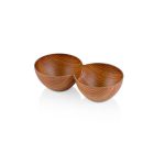 Twin Snack Bowl - Oak Series