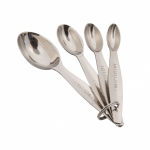 Oval Deluxe Measuring Spoon 4 pcs set stainless steel