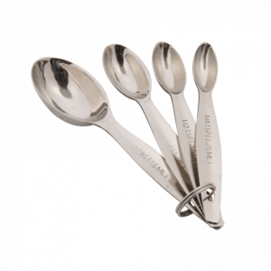 Royal Industries (ROY MS) 4-Piece Stainless Steel Measuring Spoon Set – THE  FIRST INGREDIENT KITCHEN SUPPLY