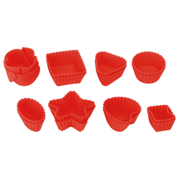 Silicone Cake Mould Mix 16 Pc