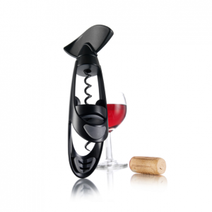 Vacu Vin Black Dual Foil Cutter and Cork Holder 68544606