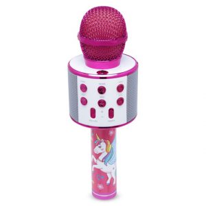 Wireless Bluetooth Karaoke Microphone Mic Speaker Fits All Smartphone Pink