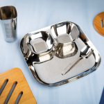 Square Thali Set - Arch Design