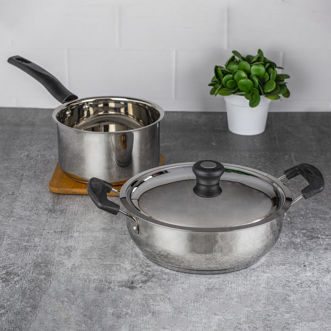 Carnival Induction Kadai plus Sauce Pan Set