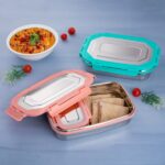 Pack And Go Rectangular Tiffin Set