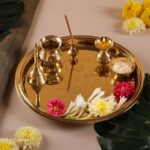 Pooja Set PVD - Kanchan (6pcs set) - Brass + PVD