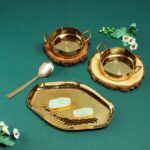Abstract Platter Set ( O F P ) 4 pc Set - PVD
